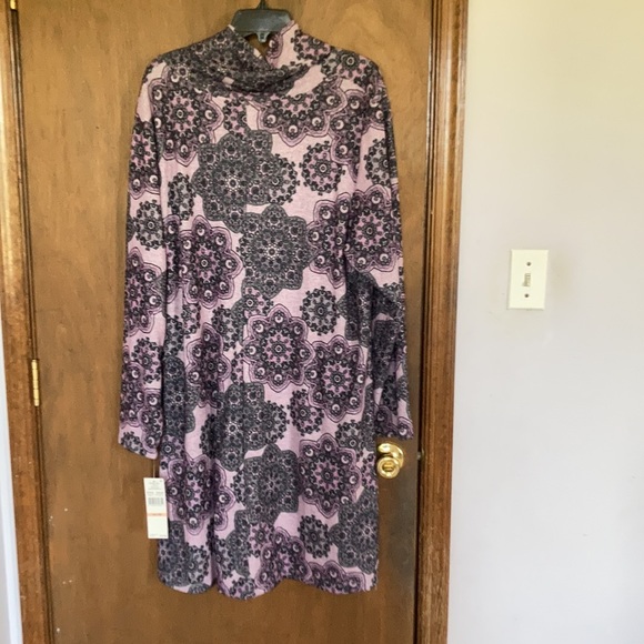 Ruby Rd paisley boho print pullover dress size 2X - Picture 10 of 16